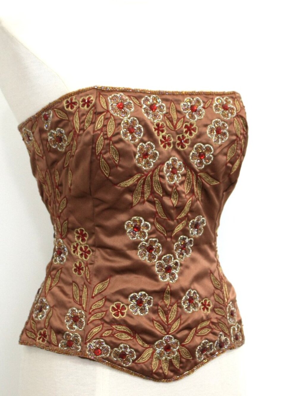 JASDEE Vintage Bustier Corset HandWork Gotta ThreadEmbroidery & Bead Style F3154